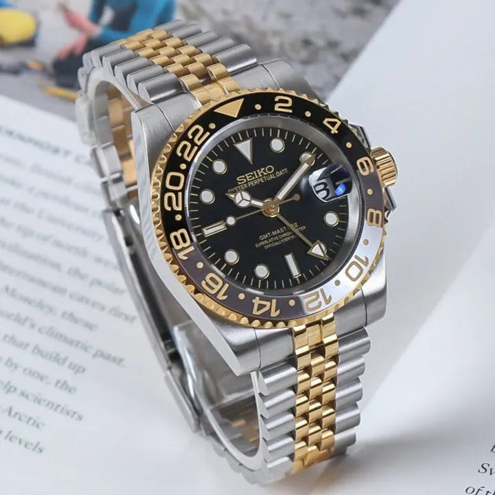 SeikoMod GMT Hora Dorada