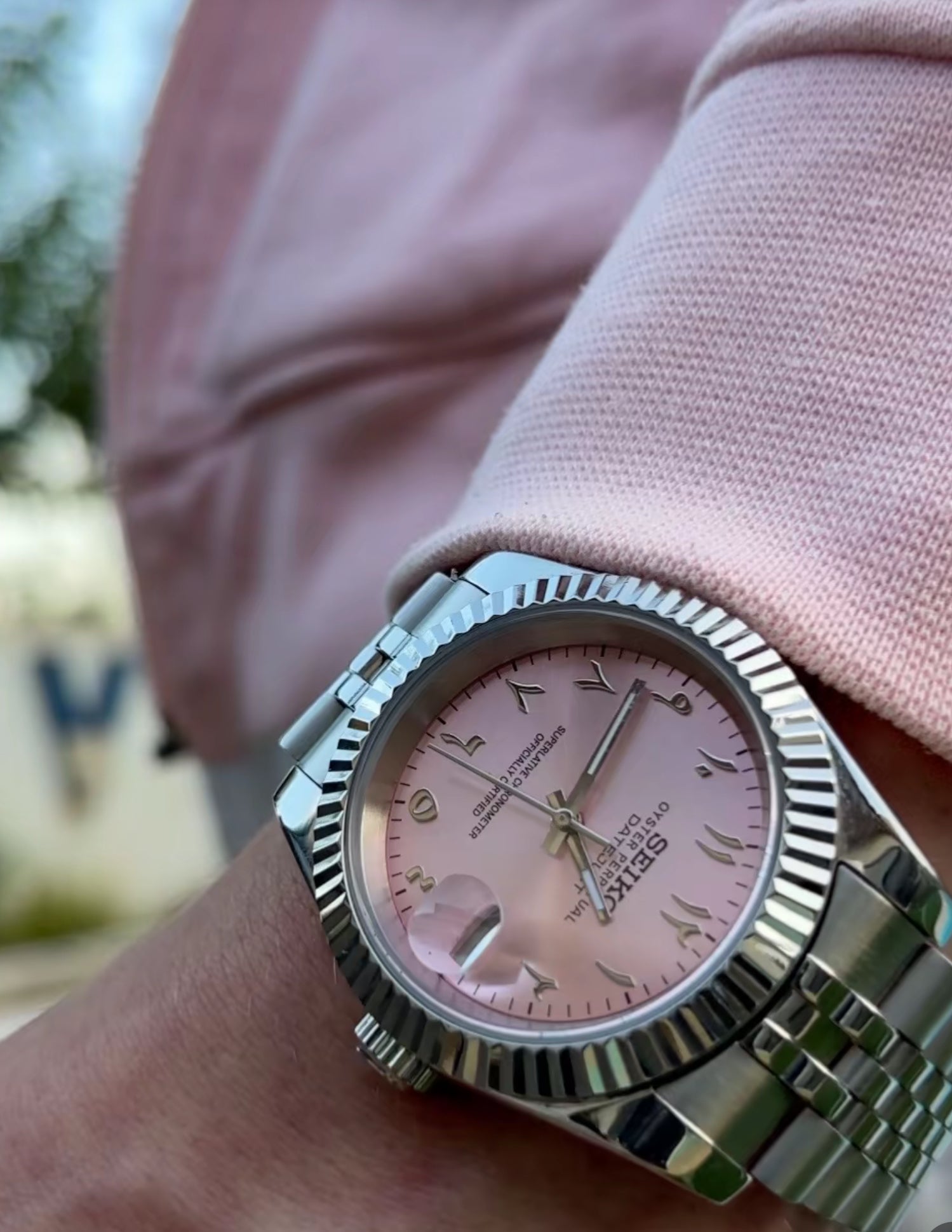DateJust Rosa Árabe - SeikoMod