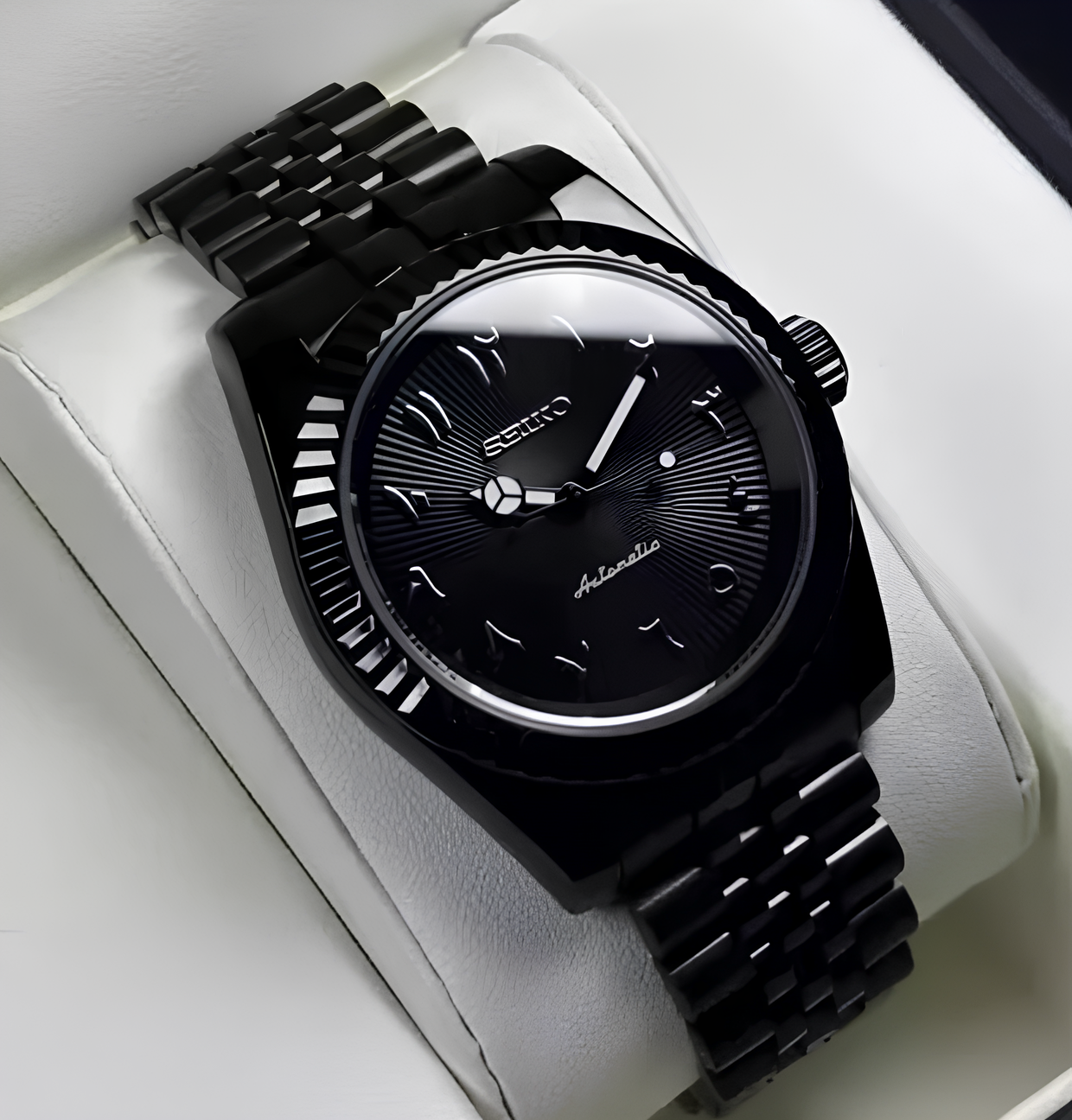 "Black Eclipse" Arabic DateJust - SeikoMod