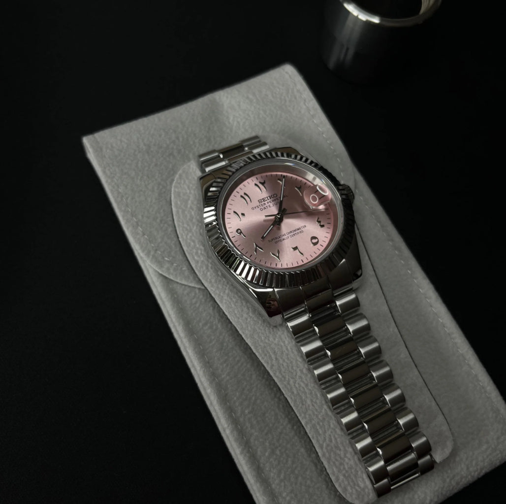 Arabic Dial DateJust Pink Rose