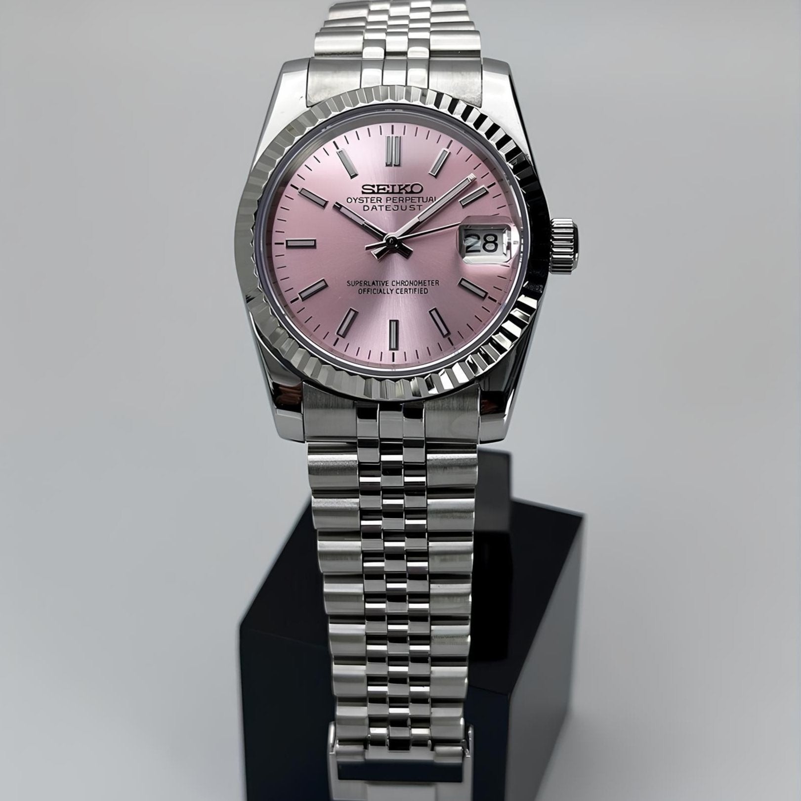 SeikoMod Datejust Rose