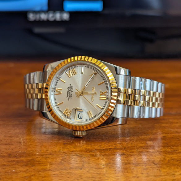 SeikoMod DateJust Two-Tone Gold Premium