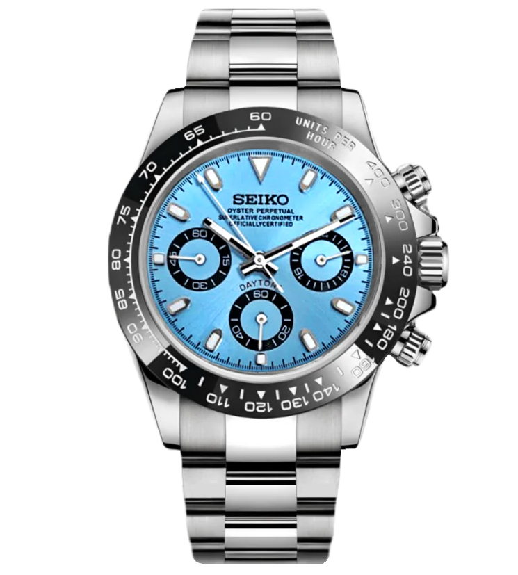 SeikoMod Daytona “Ice Blue”