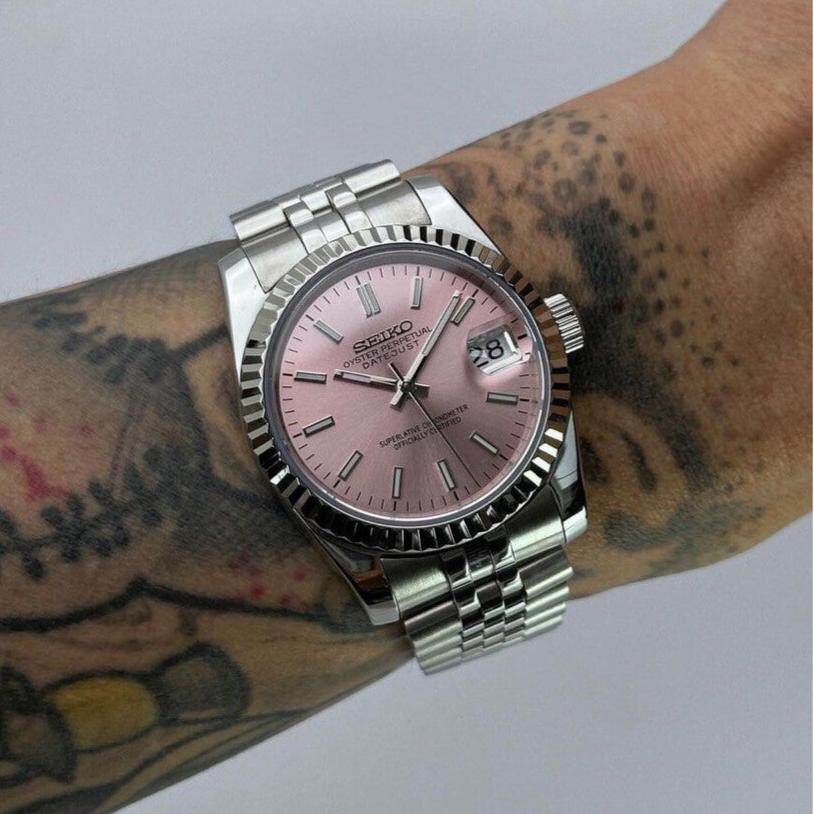 SeikoMod Datejust Rose