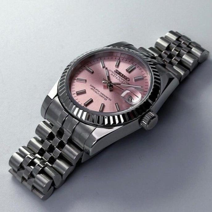 SeikoMod Datejust Rose