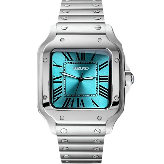 SeikoMod Santos Azul Glaciar