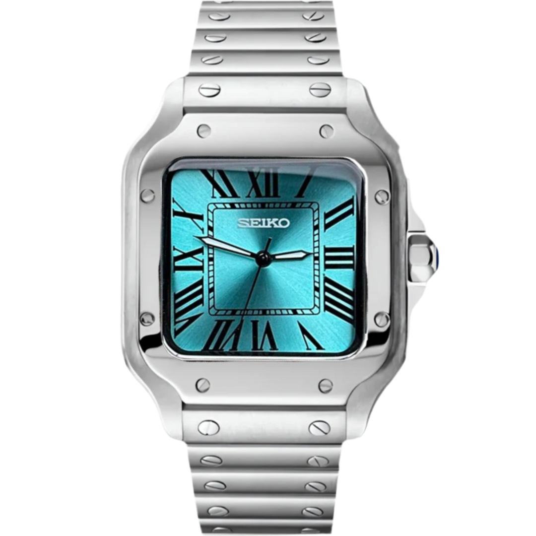 SeikoMod Santos Azul Glaciar