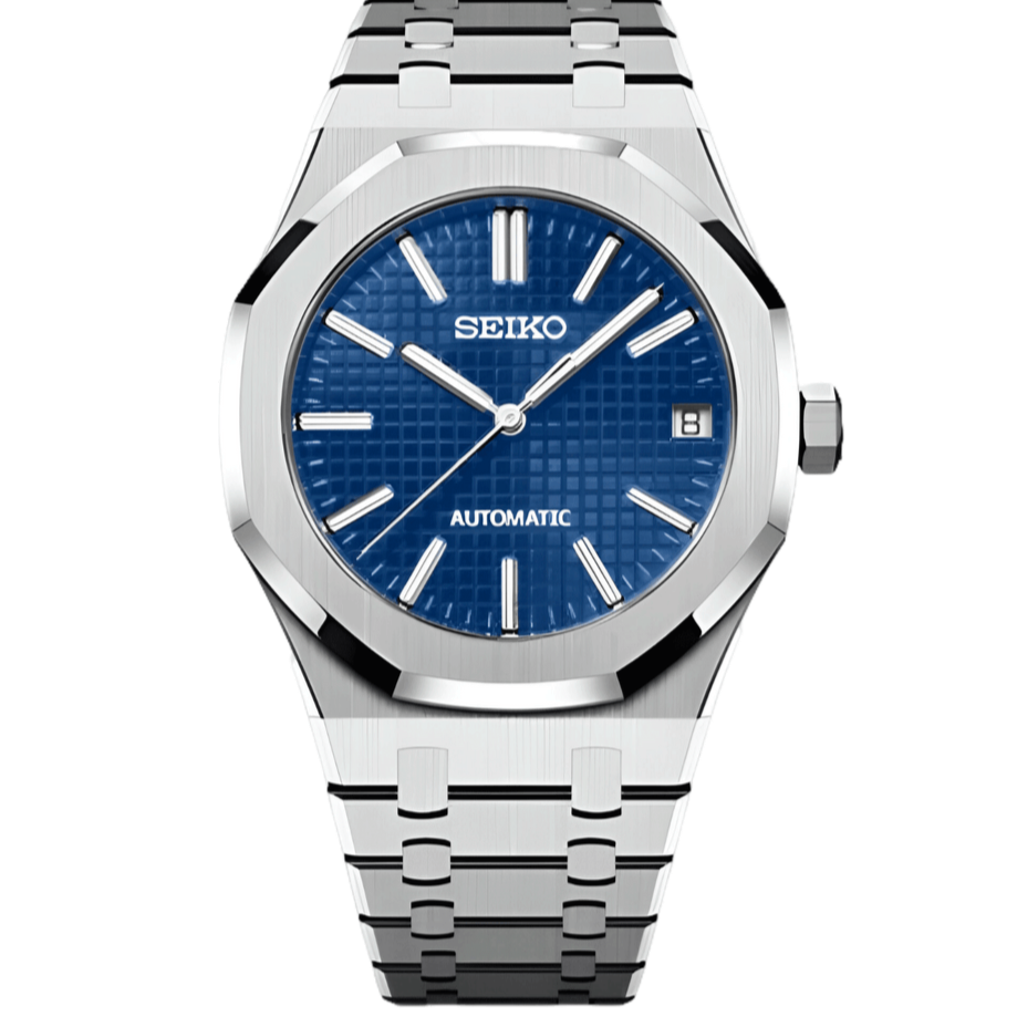 SeikoMod Royal Oak Gauffré Bleu