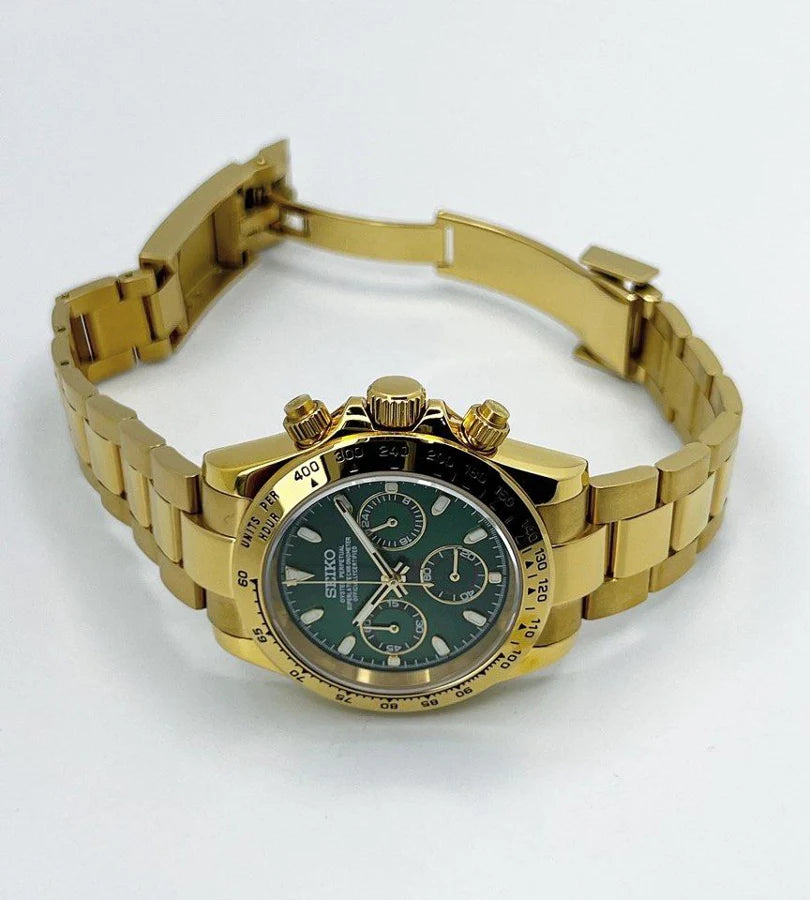 SeikoMod Daytona “Emerald Gold”