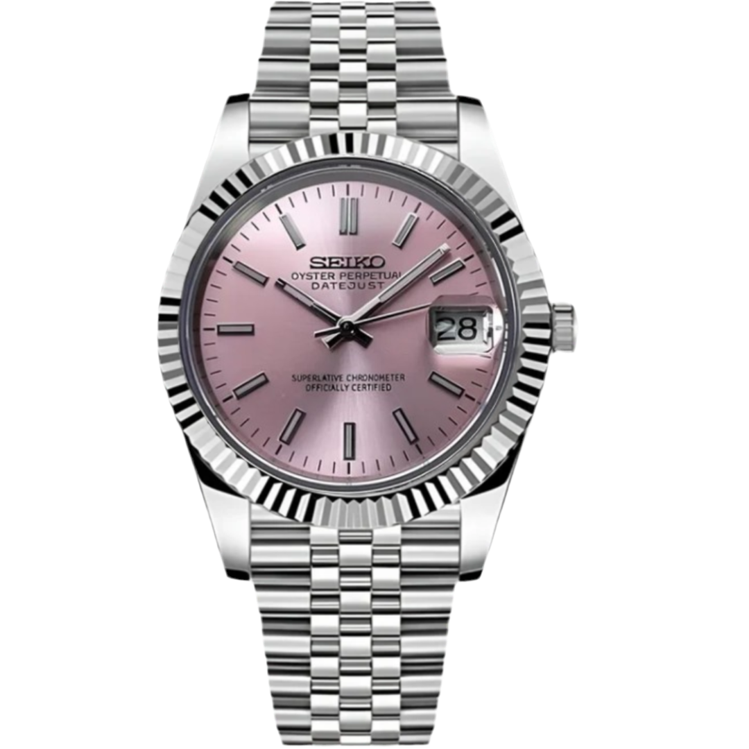 SeikoMod Datejust Rose