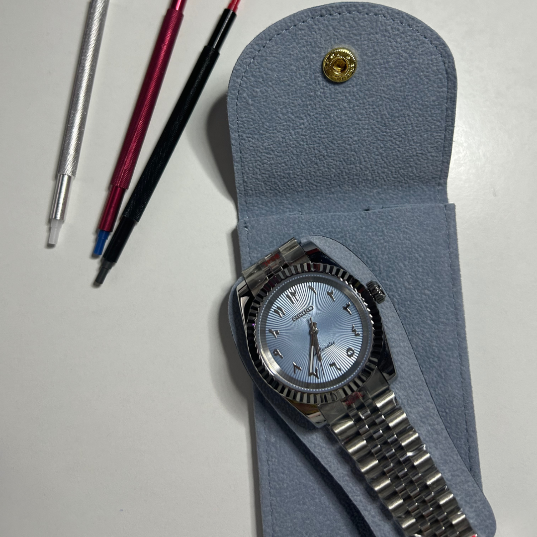 Seiko Datejust Arabic Dial Light Blue SunBurst