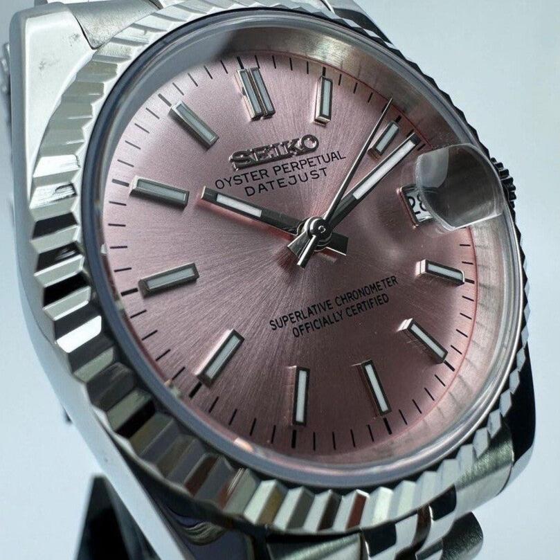 SeikoMod Datejust Rose