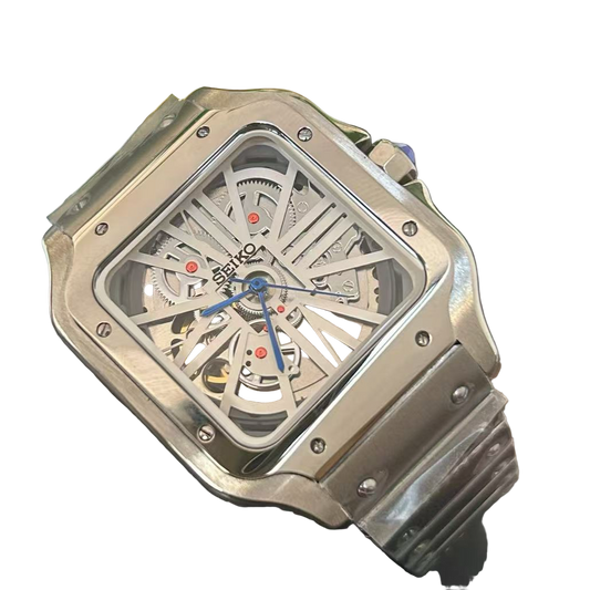Seiko Mod Santos Skeleton