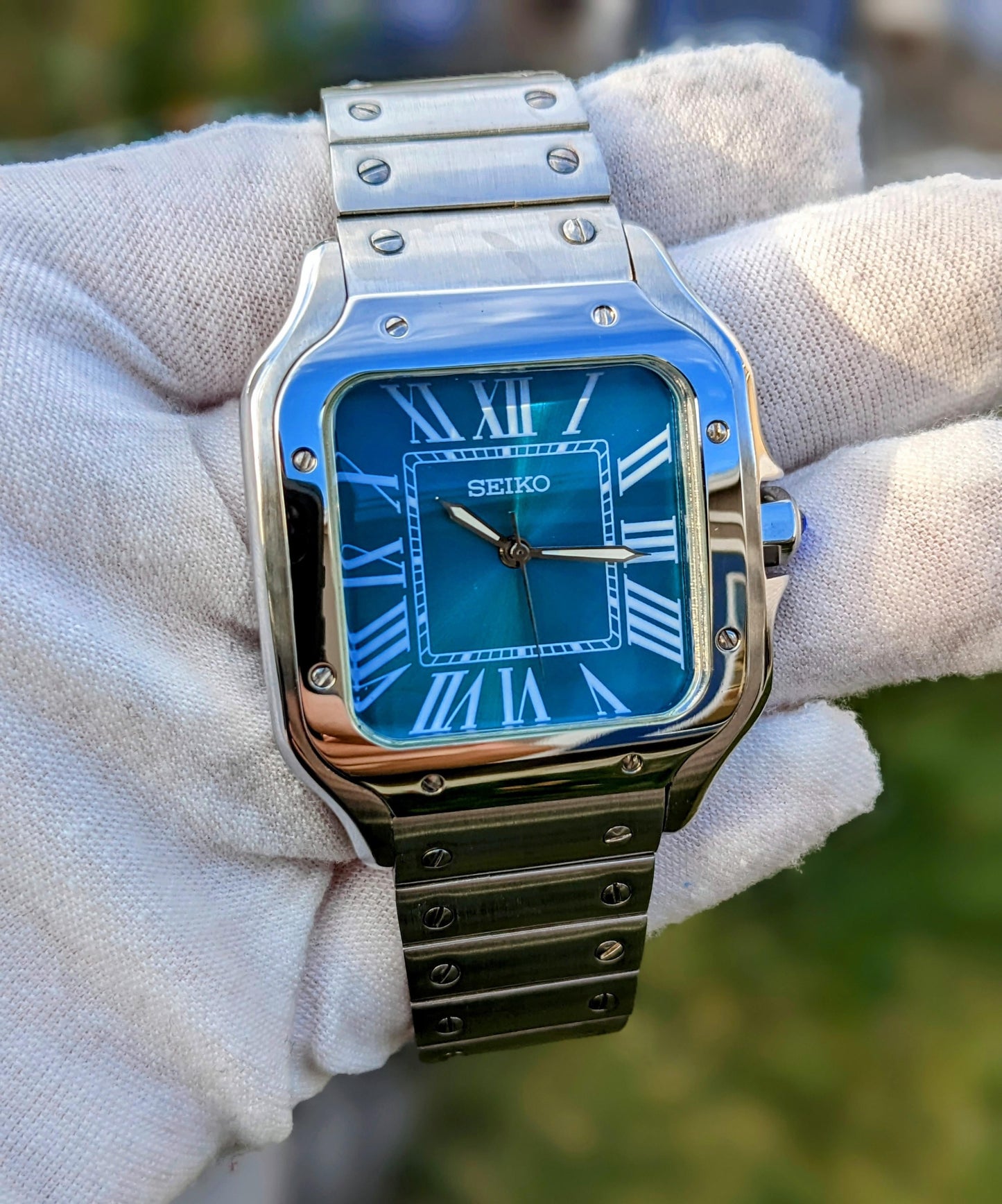 SeikoMod Santos “Azul Real”