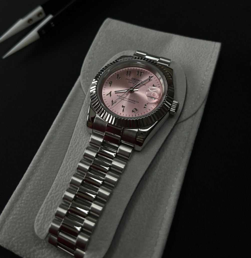 Arabic Dial DateJust Pink Rose