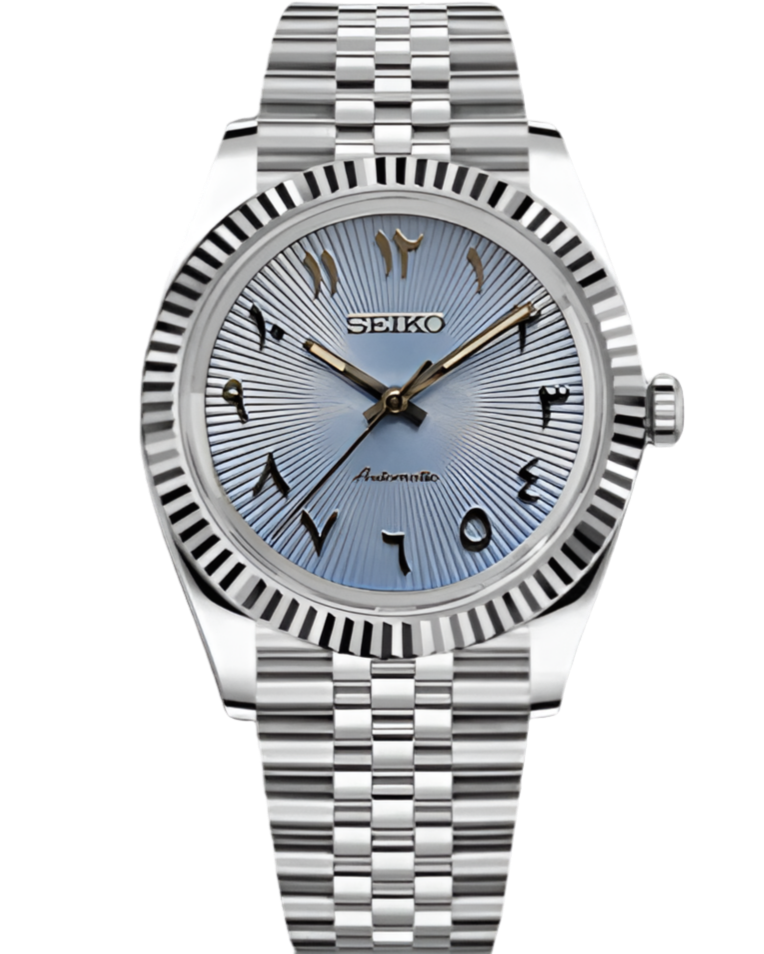Datejust árabe azul claro SunBurst - SeikoMod