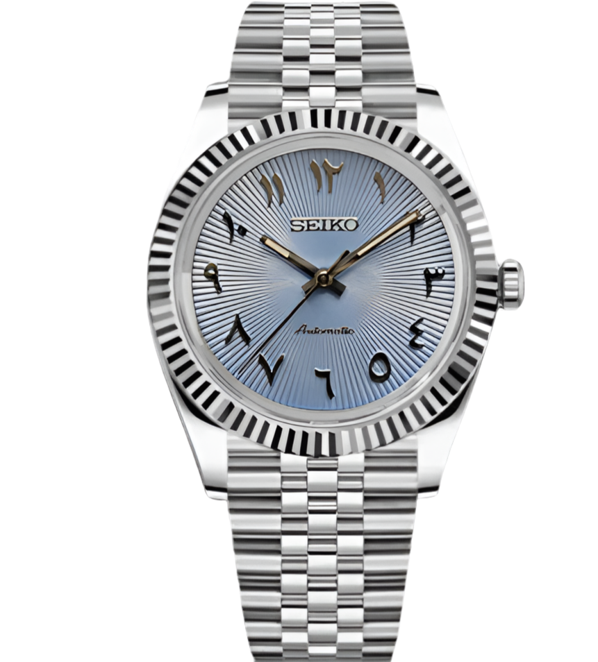 Seiko Datejust Arabic Dial Light Blue SunBurst