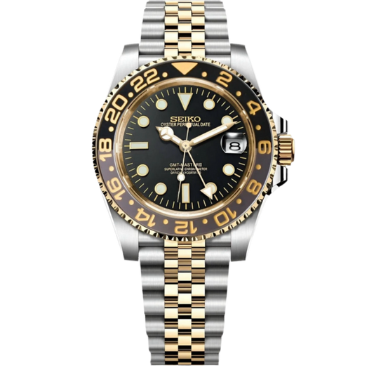 SeikoMod GMT Hora Dorada