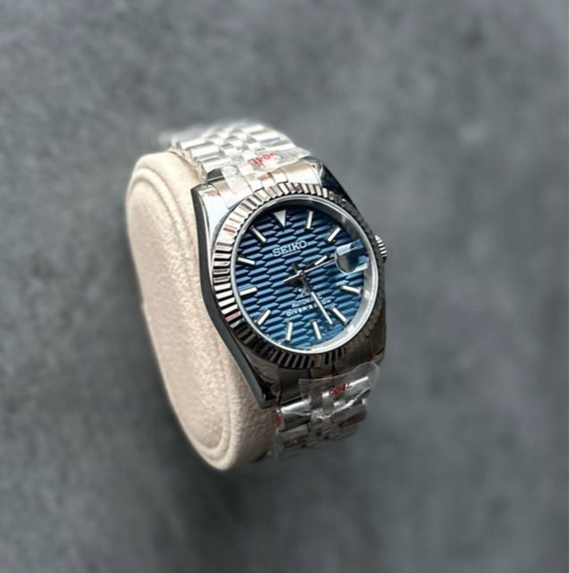 SeikoMod DateJust Blue Wave