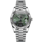 Day-Date Olive Roman Dial Président - SeikoMod