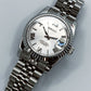 Datejust "Blanco Ártico" con números romanos - SeikoMod