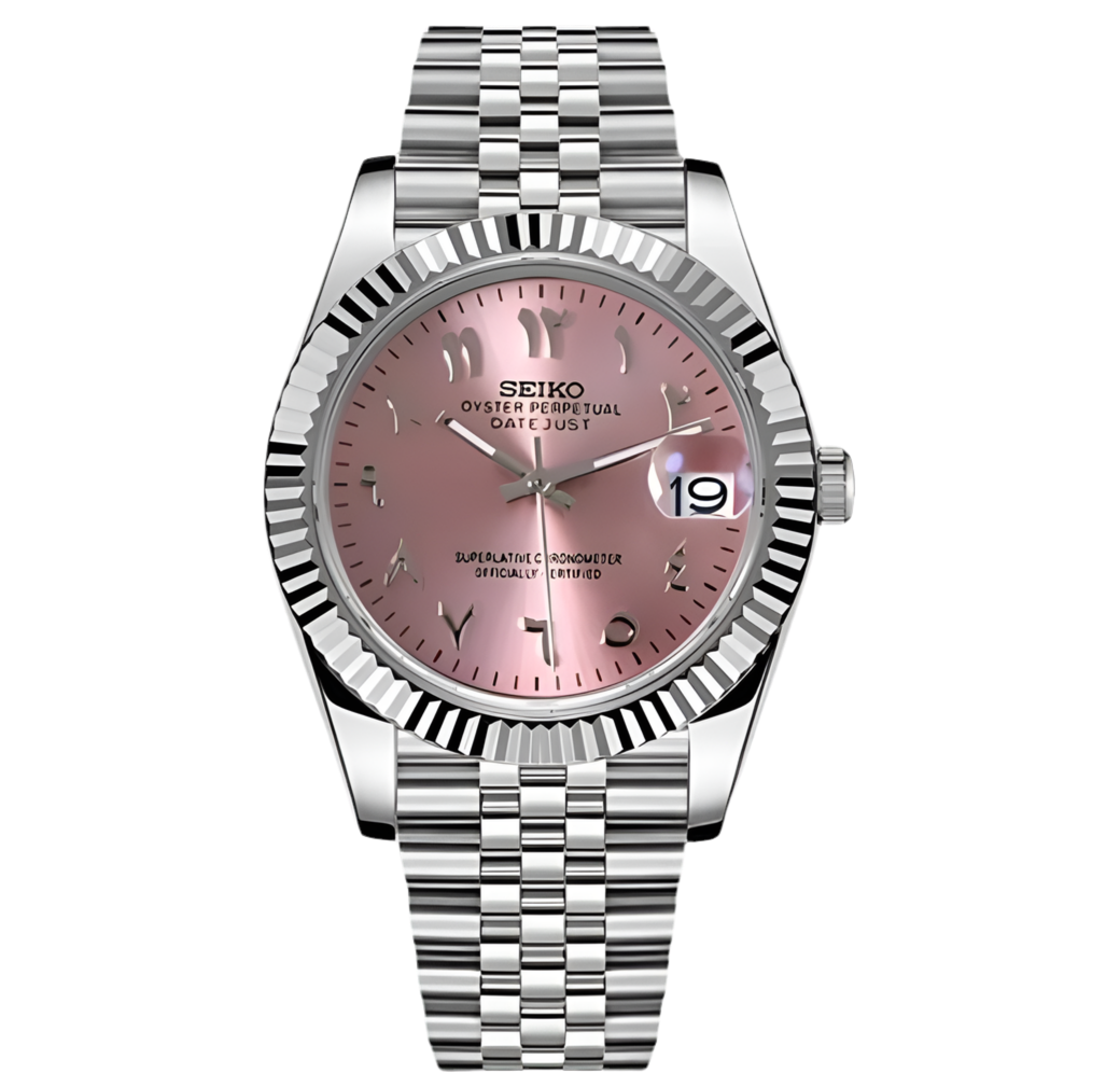 Arabic Dial DateJust Pink Rose