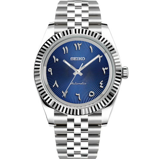 DateJust Azul marino árabe Sunburst - SeikoMod