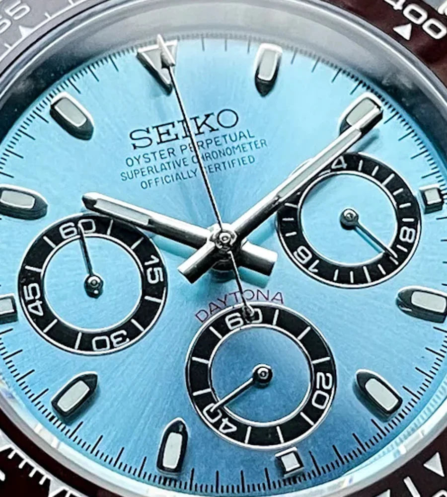 SeikoMod Daytona “Ice Blue”