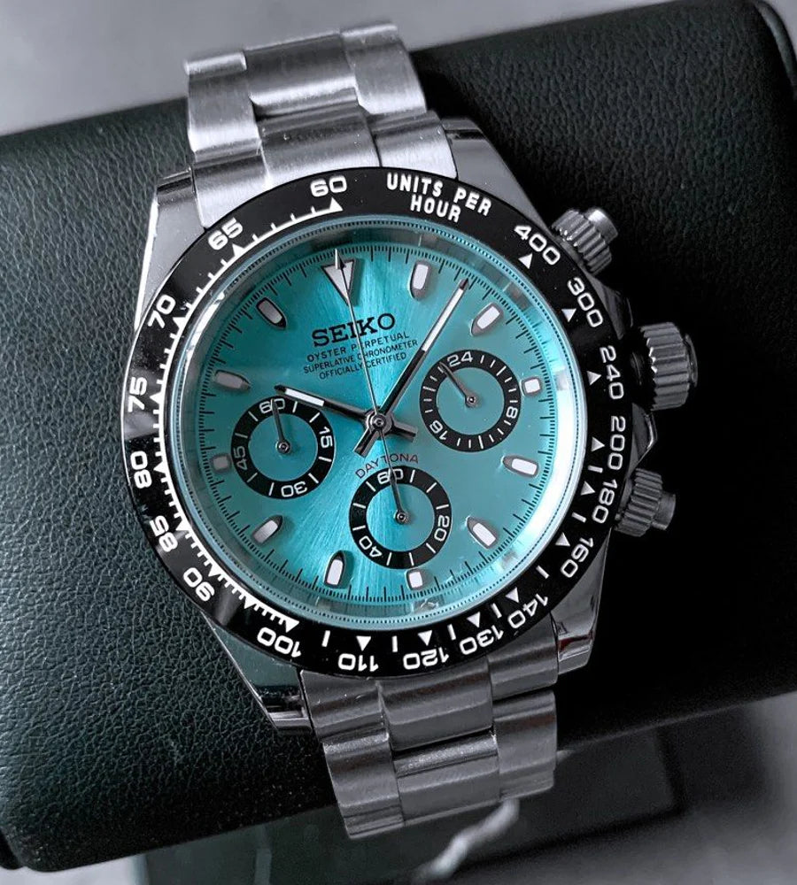 SeikoMod Daytona “Ice Blue”