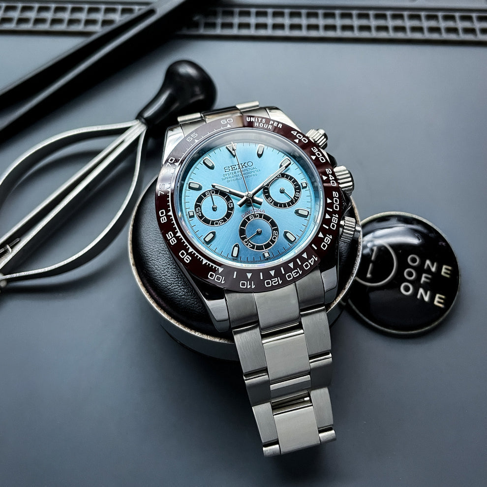 SeikoMod Daytona “Ice Blue”