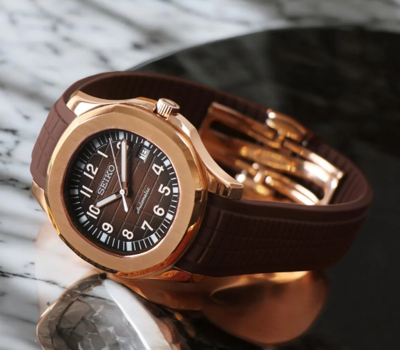 SeikoMod Aquanaut Gold Chocolate