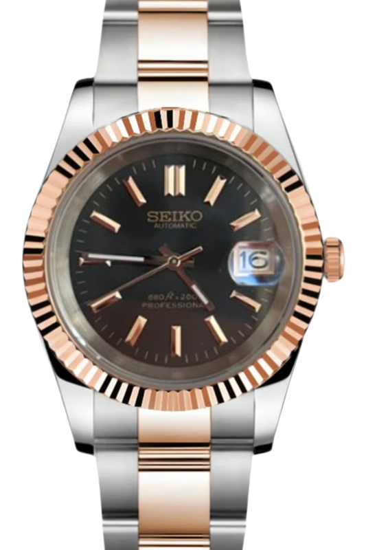 Datejust bicolor en oro negro - SeikoMod