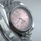 DateJust - Reloj árabe rosa con efecto sol - SeikoMod