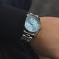 Datejust árabe azul claro SunBurst - SeikoMod