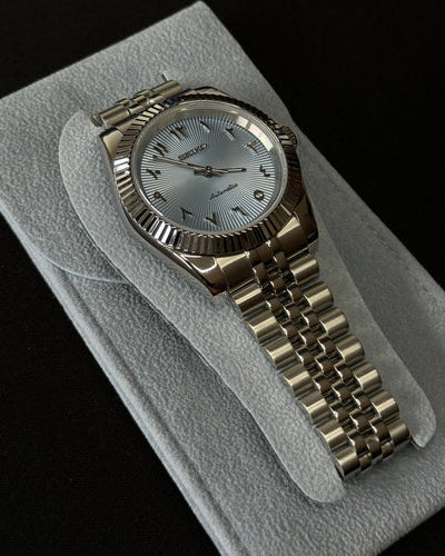 Datejust árabe azul claro SunBurst - SeikoMod